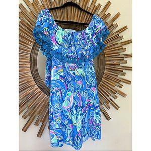 Lilly Pulitzer Off Shoulder La Fortuna Romper, size M
